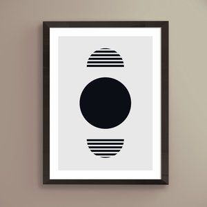 Modern Minimalist Abstract Geometric Wall Art Print Home Decor [No Frame]